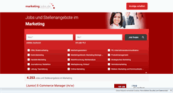 Desktop Screenshot of marketing-jobs.de