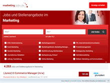 Tablet Screenshot of marketing-jobs.de